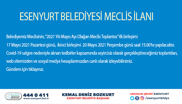 Meclis Duyurusu