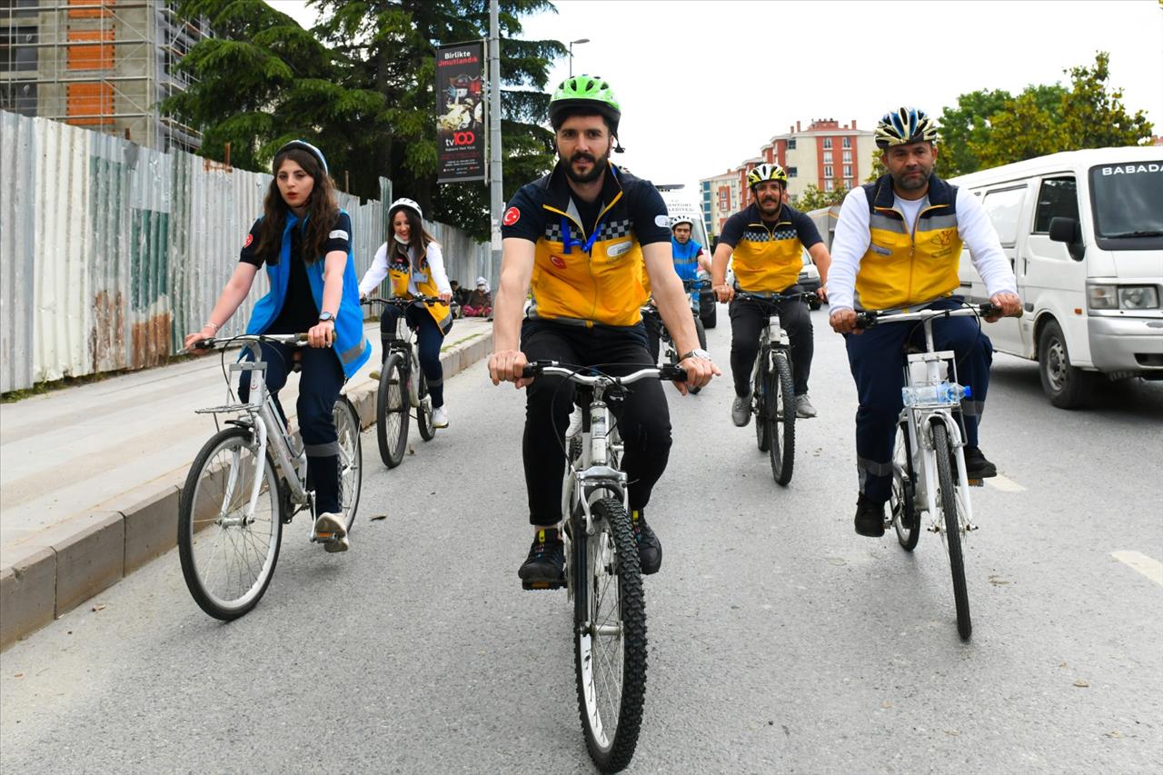 Esenyurt Belediyesi’nin Sağlık Çalışanları, Sağlıklı Bir Yaşam İçin Pedal Çevirdi