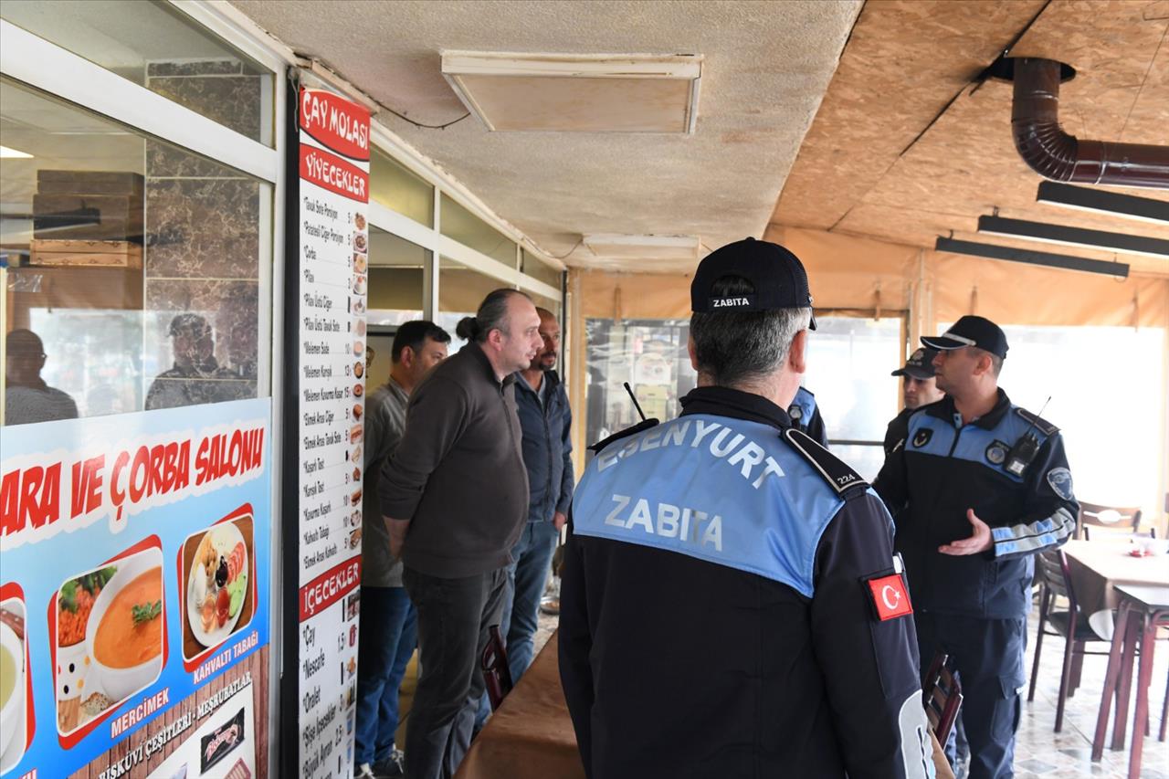 Esenyurt Zabıtası ve Polisten Kahvehane Denetimleri