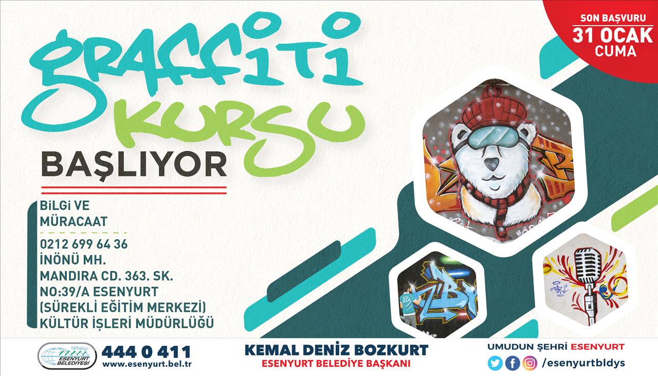 Graffiti Kursu Başlıyor