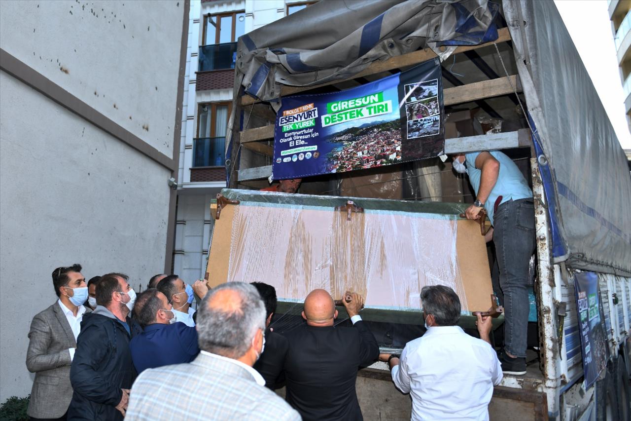 Esenyurt’tan Giresun’a Yardım Eli