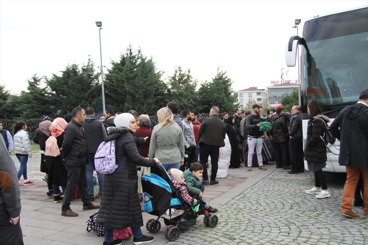 Esenyurt’tan Anavatan Suriye’ye Dönüşler Hızlandı