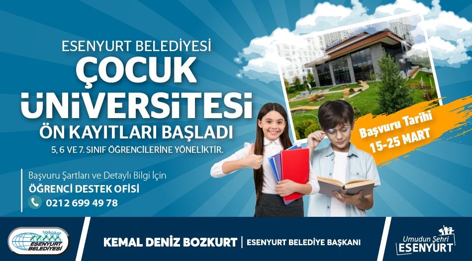 Çocuk Üniversitesi Ön Kayıtları Başladı