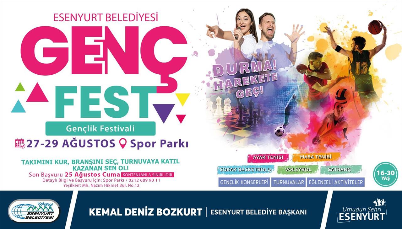 Esenyurt’un İlk Gençlik Festivali Başlıyor