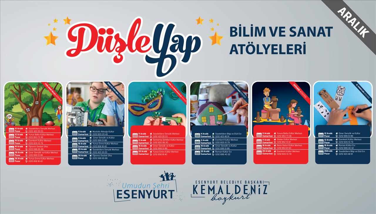 Düşle Yap Bilim ve Sanat Atölyeleri