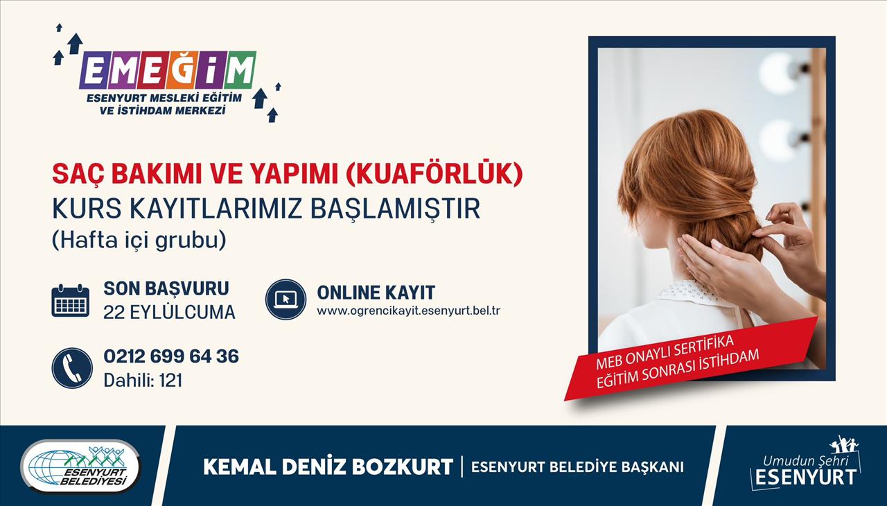 SAÇ BAKIMI VE YAPIMI (KUAFÖRLÜK)