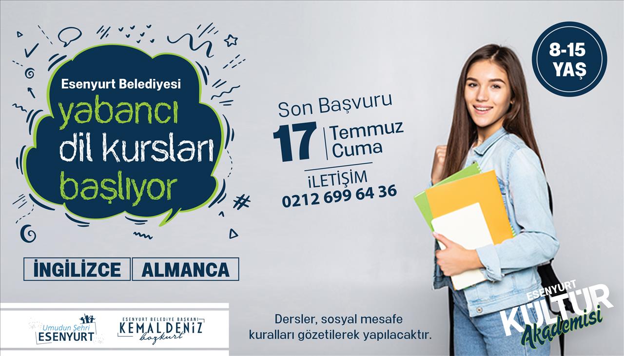 Esenyurt Belediyesi Yabancı Dil Kursları Başlıyor