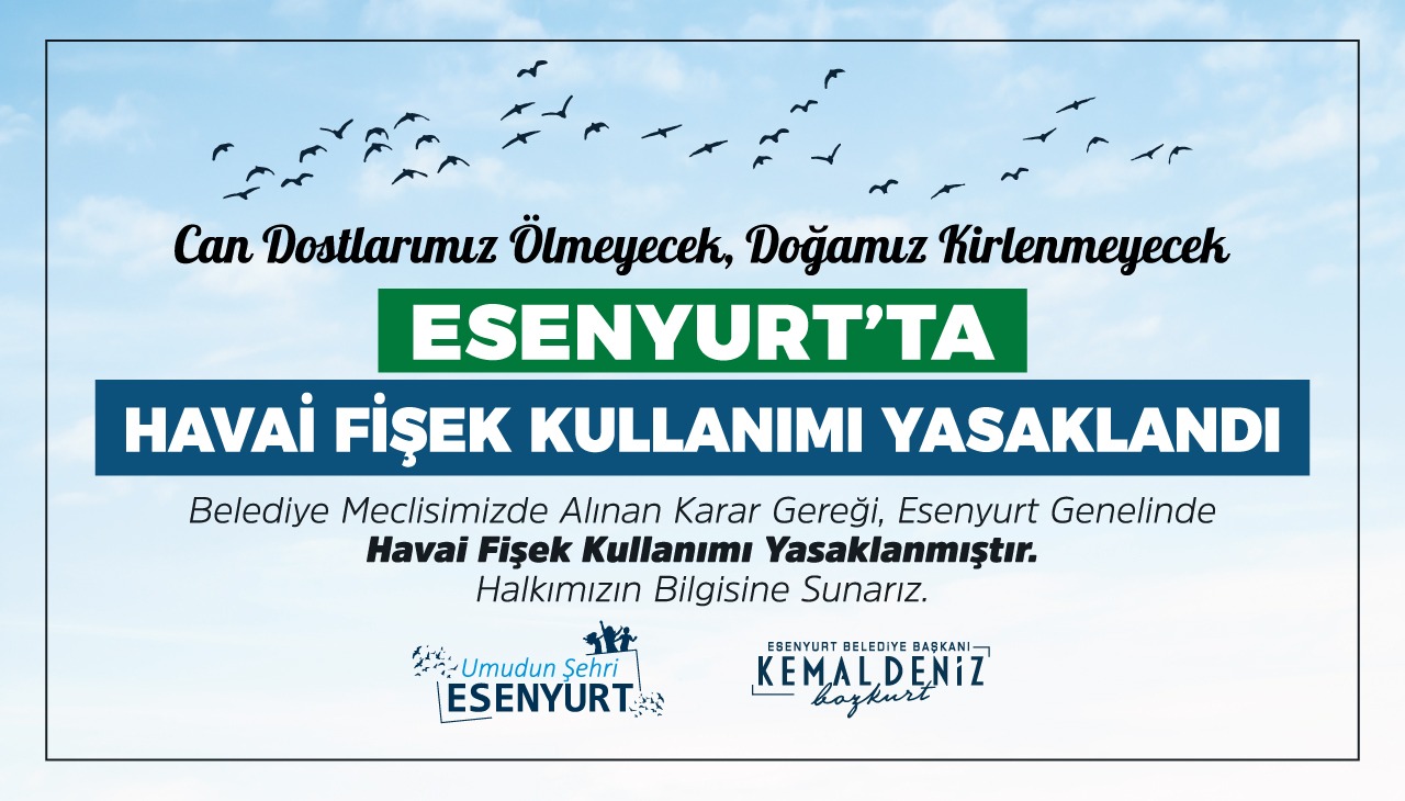 Esenyurt'ta Havai Fişek Kullanımı Yasaklandı