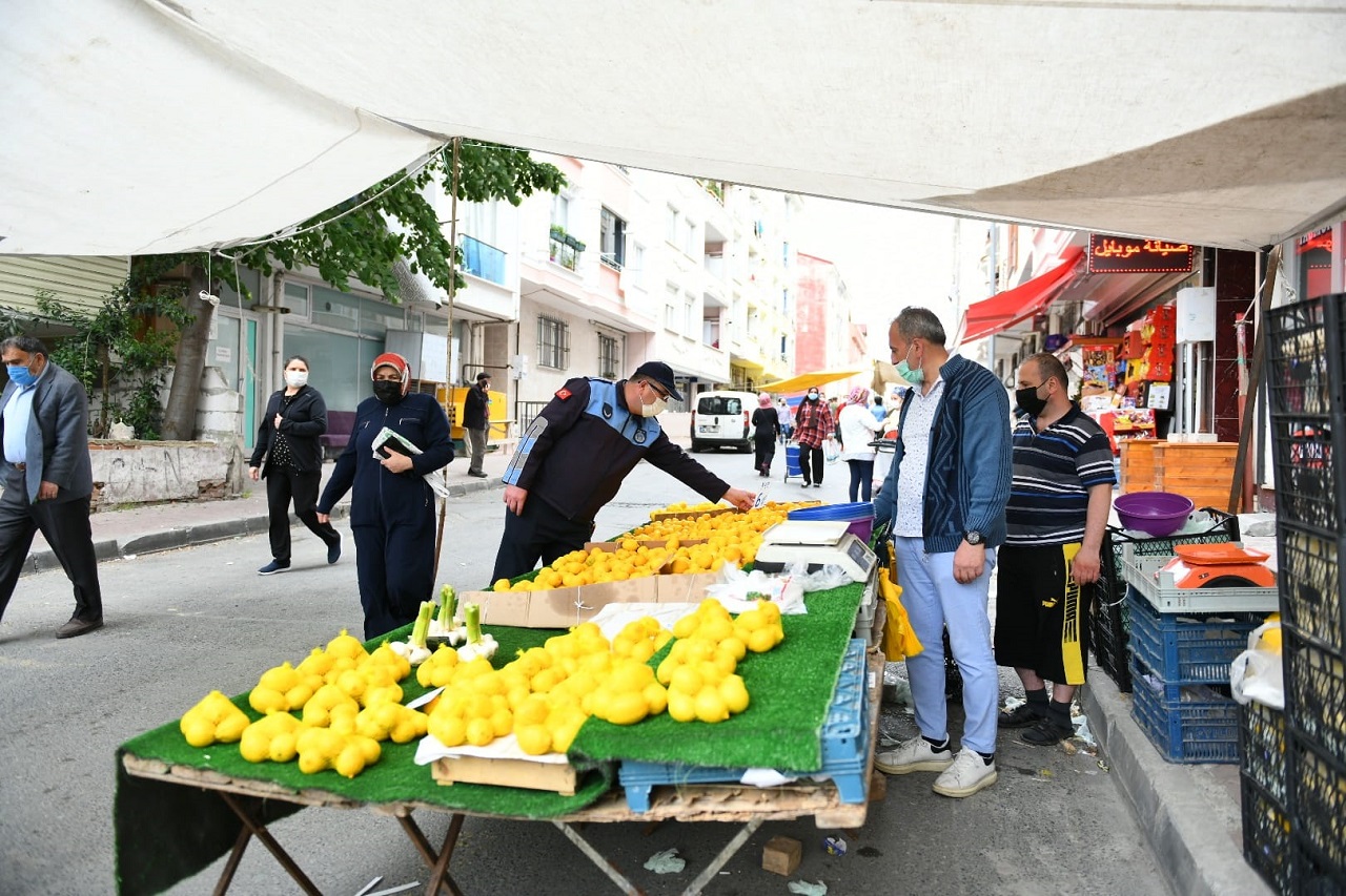 Tam Kapanma Sürecinde Açılan Pazarlar Denetlendi