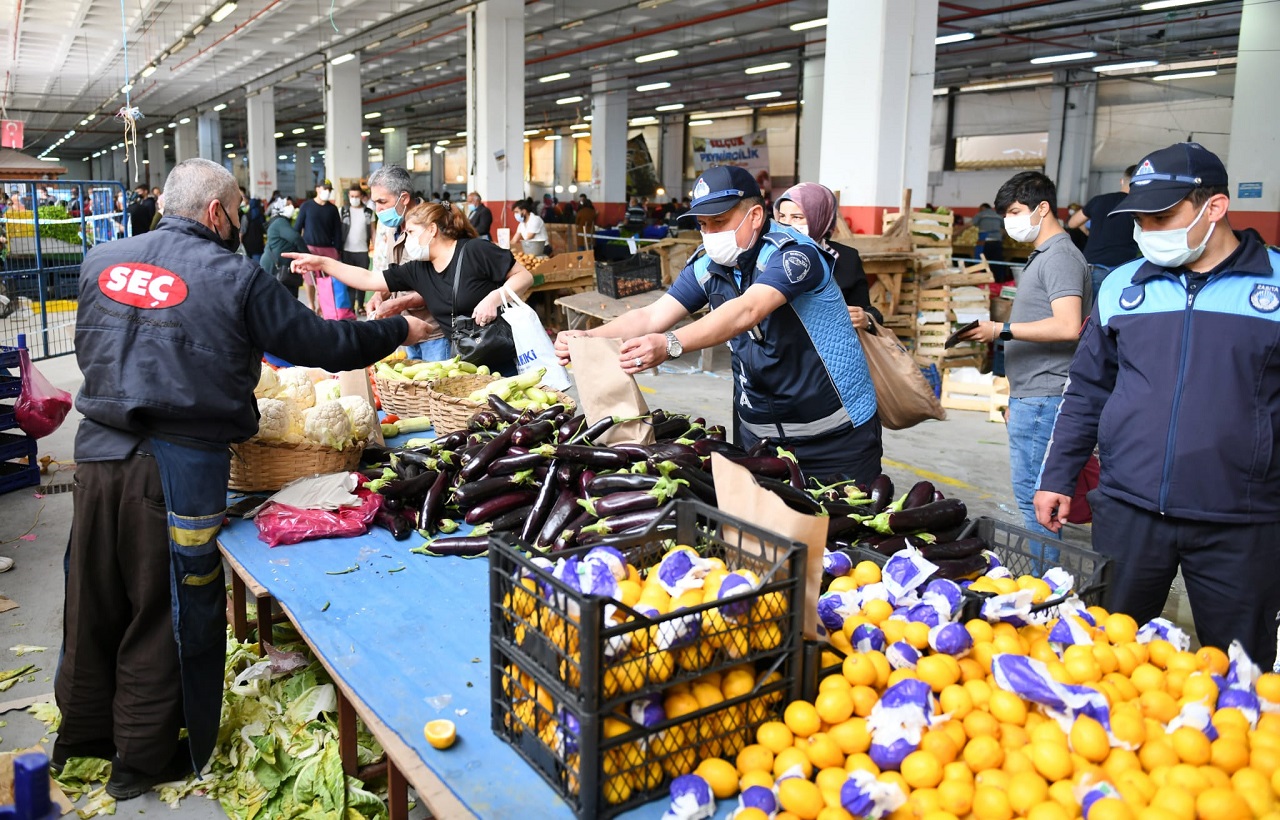 Tam Kapanma Sürecinde Açılan Pazarlar Denetlendi