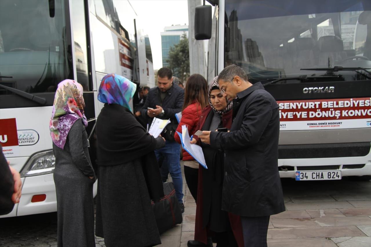 Esenyurt’tan Anavatan Suriye’ye Dönüşler Hızlandı