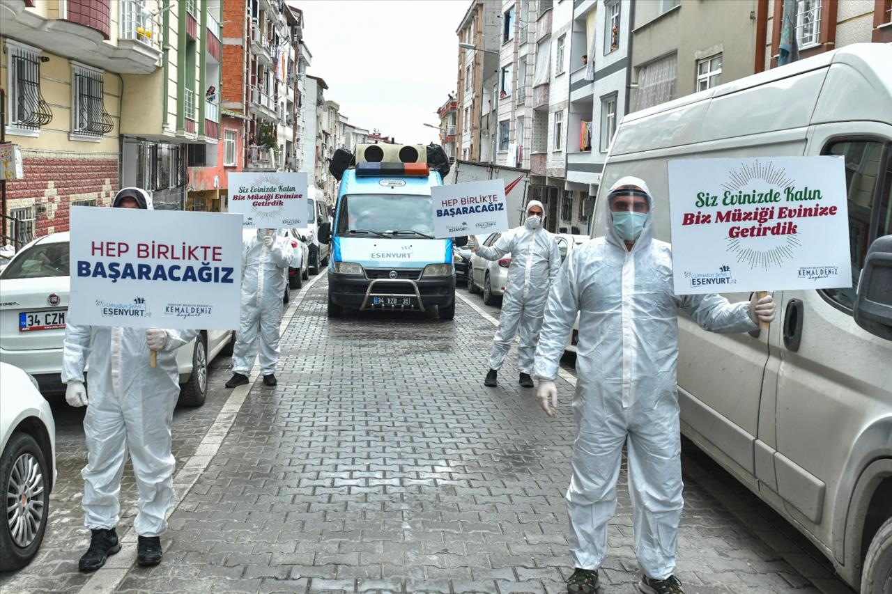 Esenyurt Belediyesi’nden Müzikli Dezenfeksiyon