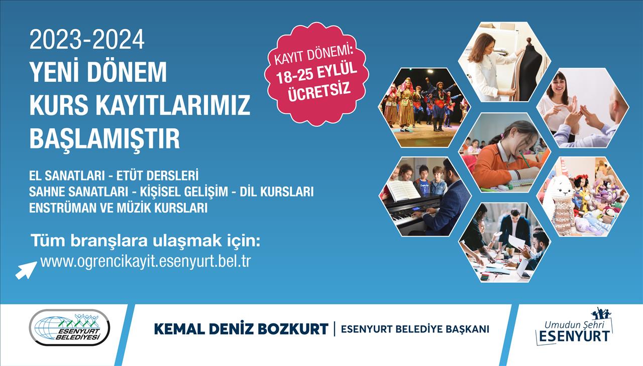 2023 2024 YENİ DÖNEM KURS KAYITLARIMIZ BAŞLAMIŞTIR