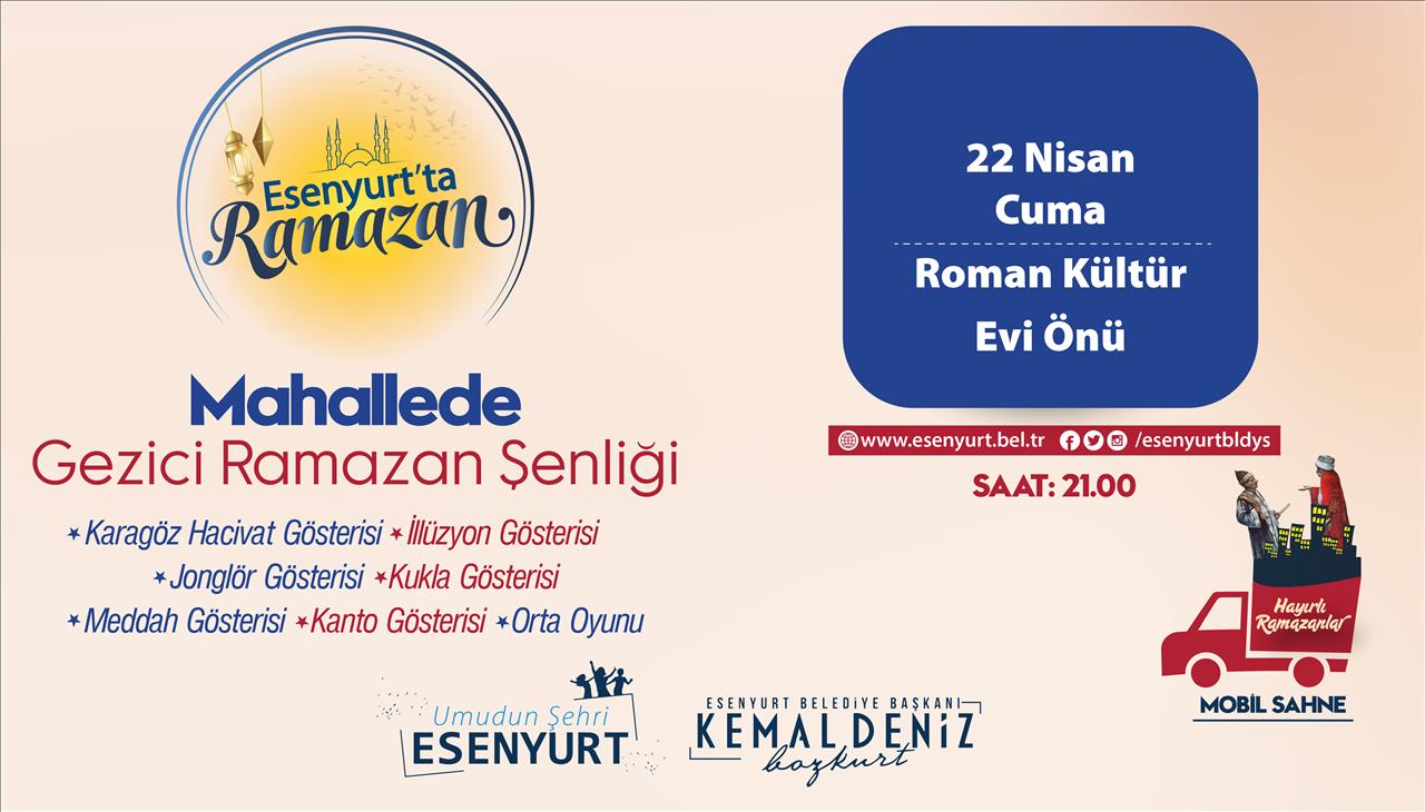 Mahallede Gezici Ramazan Şenliği