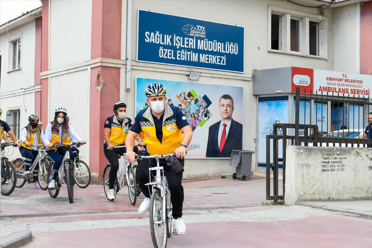 Esenyurt Belediyesi’nin Sağlık Çalışanları, Sağlıklı Bir Yaşam İçin Pedal Çevirdi