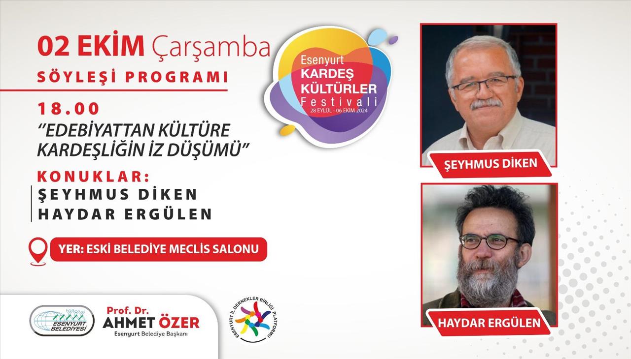 2 Ekim Çarşamba Edebiyattan Sanata Kardeşliğin İz Düşümü