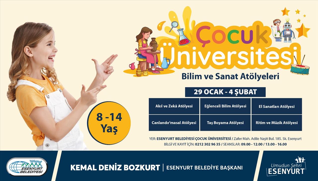 Çocuk Üniversitesi Bilim Ve Sanat Atölyeleri