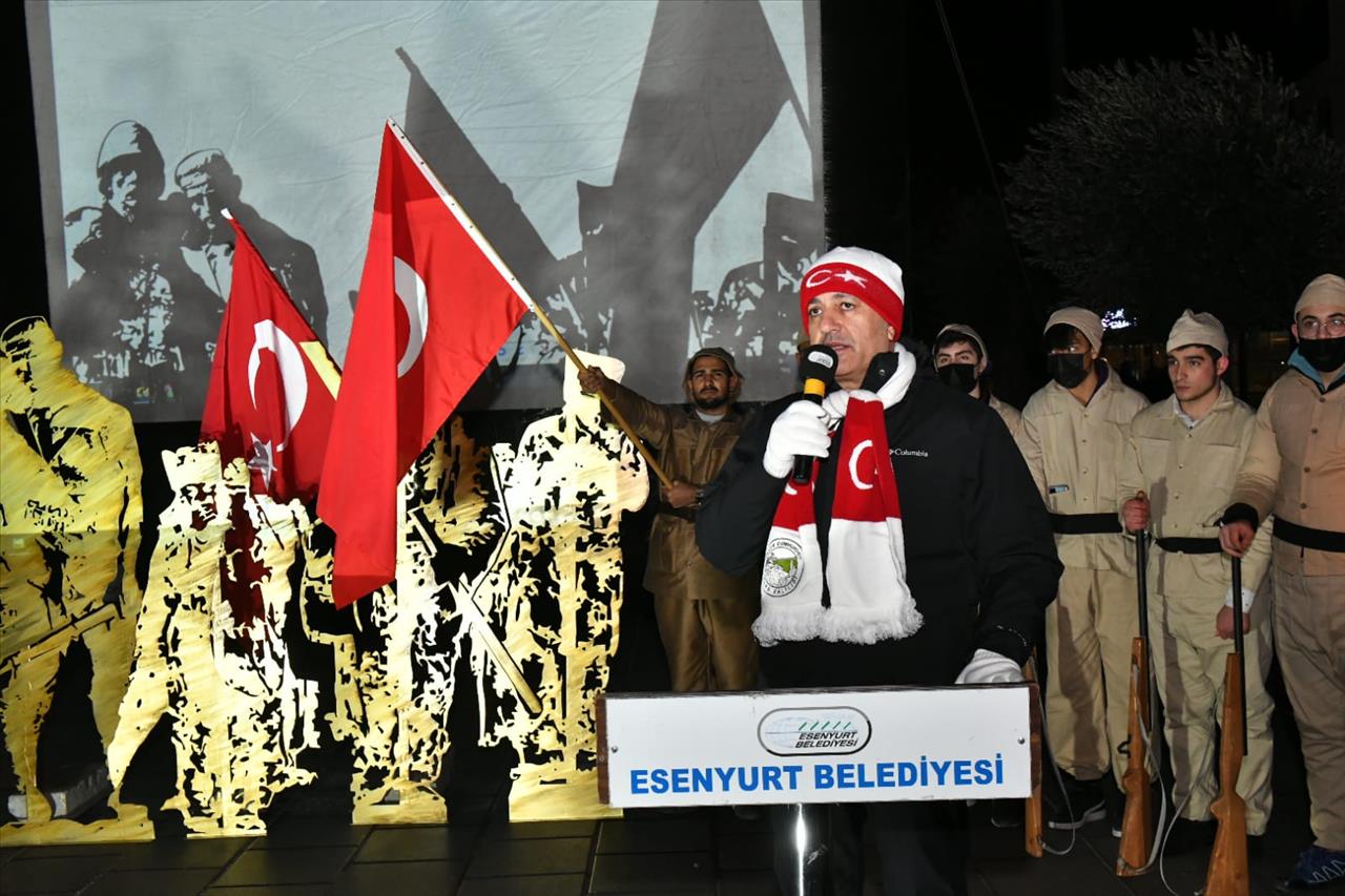 Sarıkamış Şehitleri, Esenyurt’ta Meşaleli Yürüyüşle Anıldı