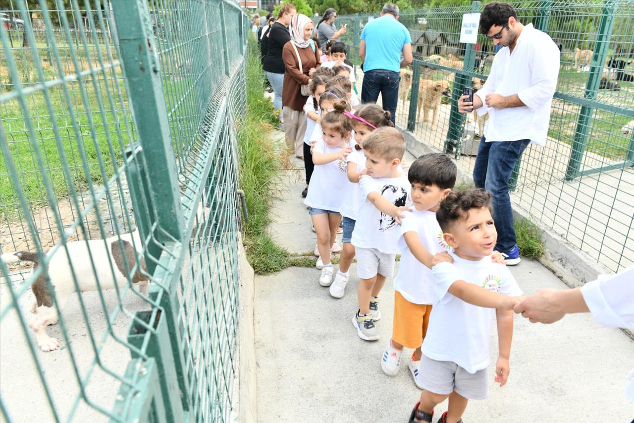 Minik Öğrenciler Esenyurt Belediyesi Barınağında Sevimli Dostlarla Buluştu