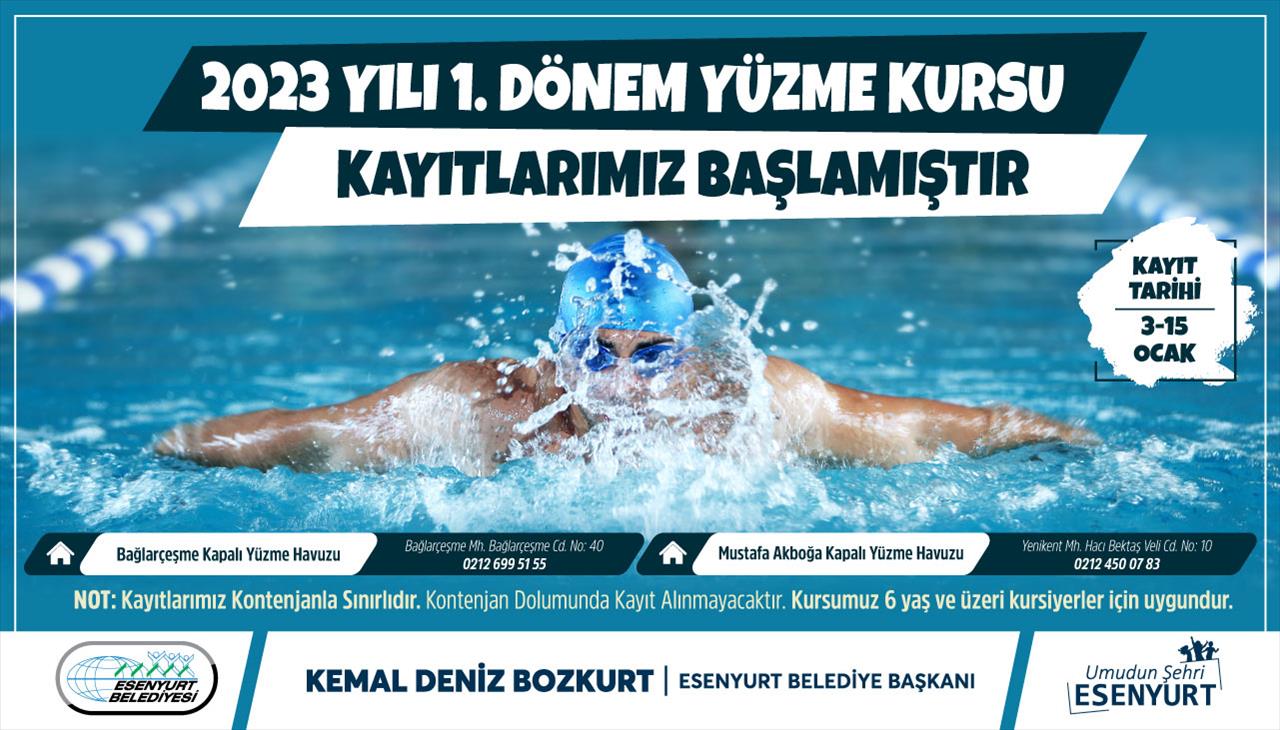 YÜZME KURSU KAYITLARIMIZ BAŞLAMIŞTIR.