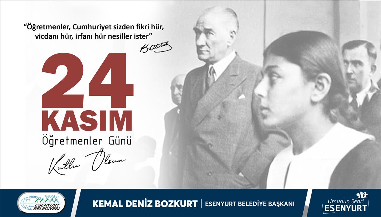 24 Kasım Öğretmenler Günü Kutlu Olsun