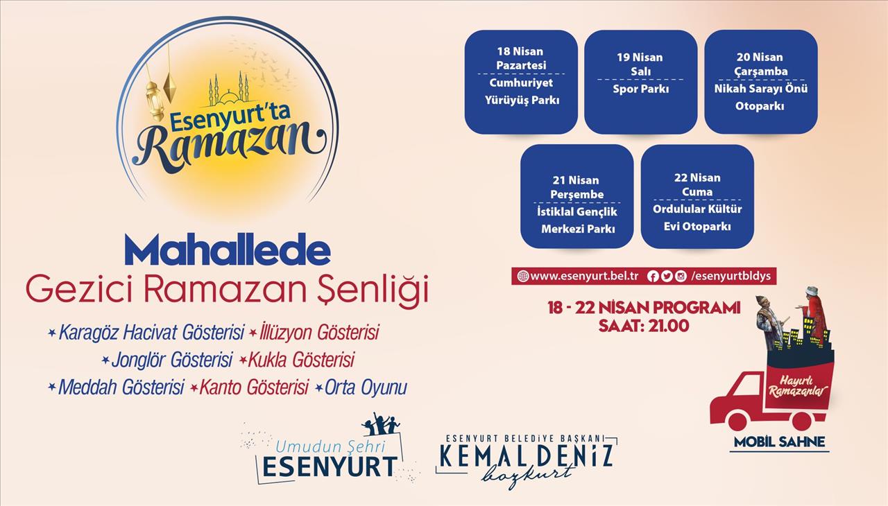 Mahallede Gezici Ramazan Şenliği