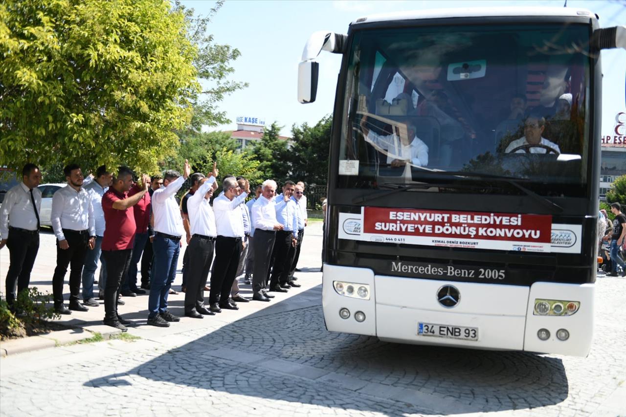 Esenyurt’tan Anavatan Suriye’ye Dönüşler Hızlandı