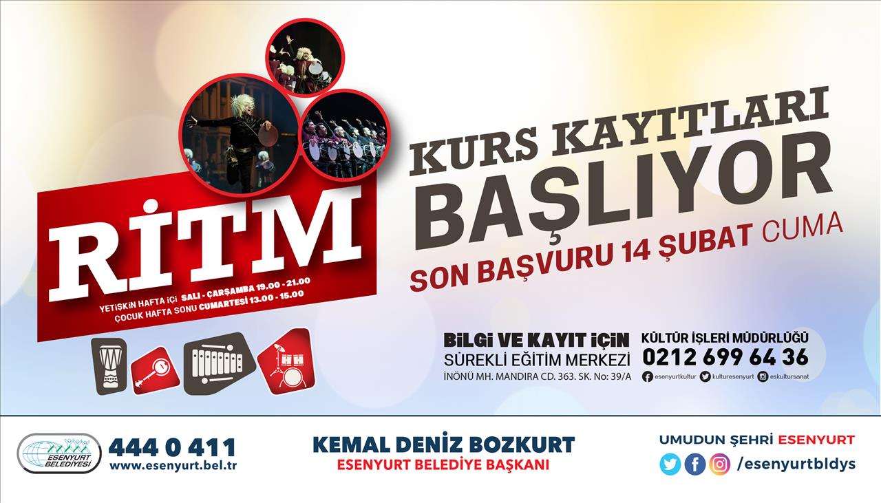 Ritm Kursu Kayıtları Başlıyor