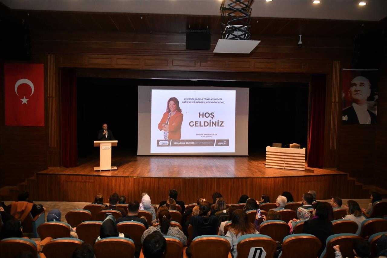 İstanbul Barosu Başkanı Filiz Saraç Esenyurt’ta Seminer Verdi