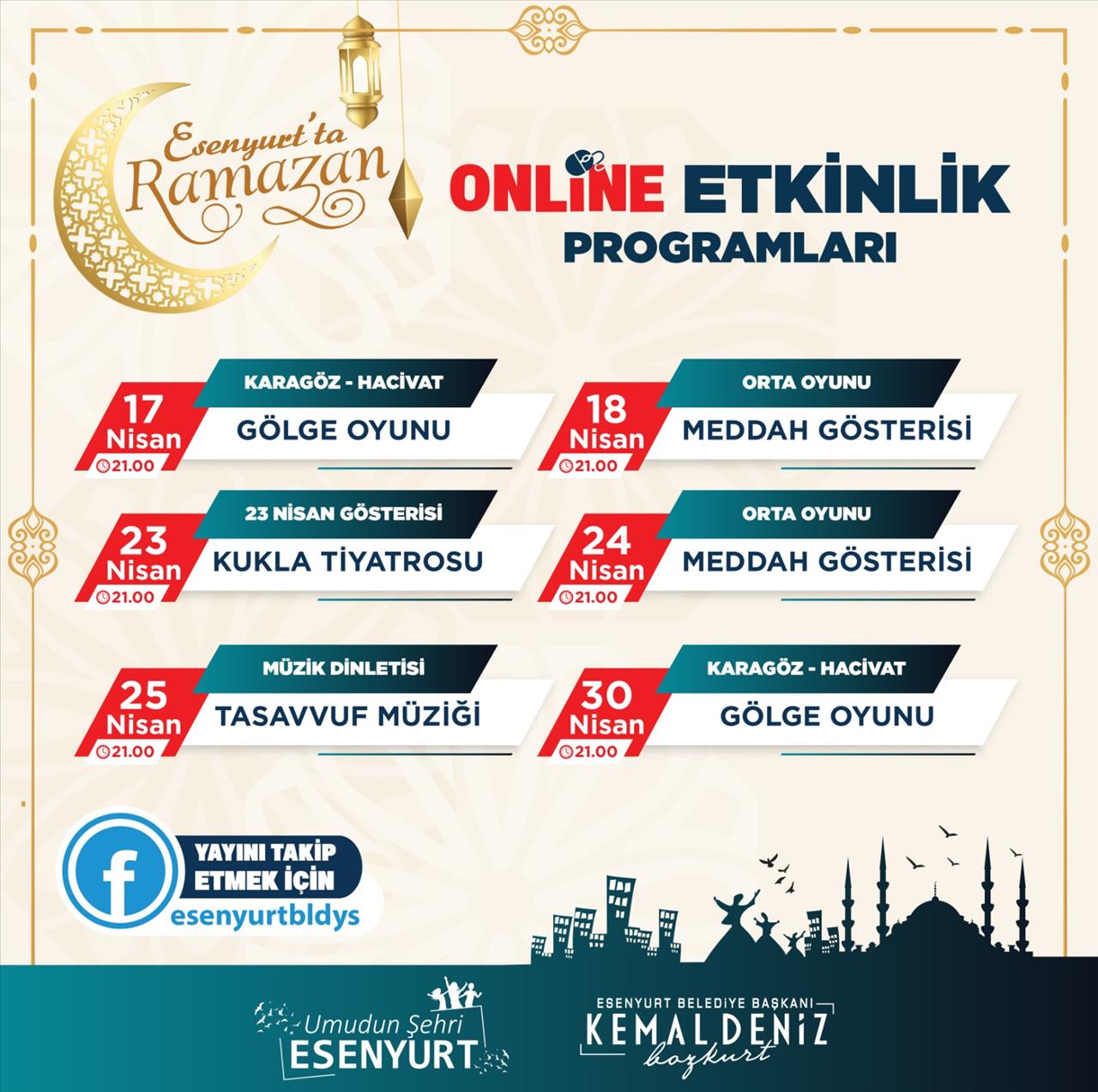 Esenyurt Belediyesi’nden Online Ramazan Etkinlikleri