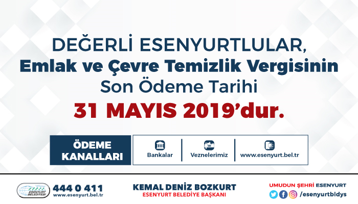 EMLAK VE ÇEVRE VERGİSİ 