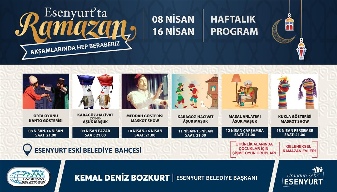 Ramazan 8-16 Nisan Haftalık Program