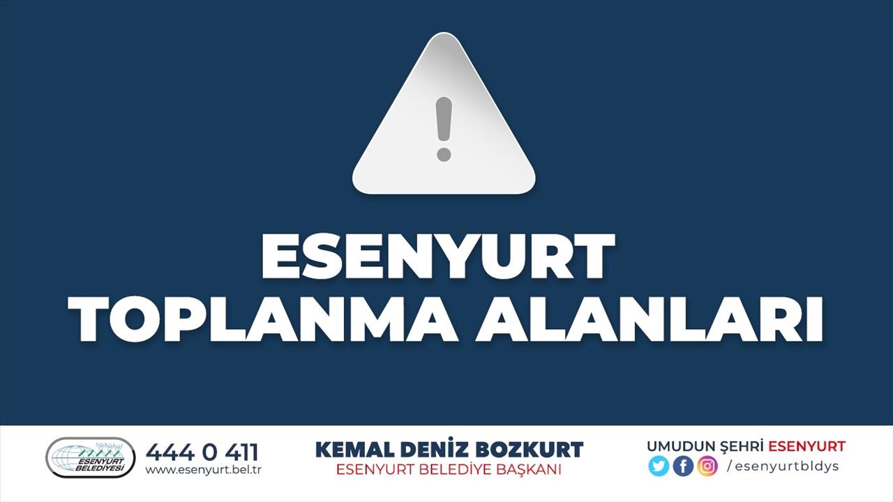 AFET TOPLANMA ALANLARI