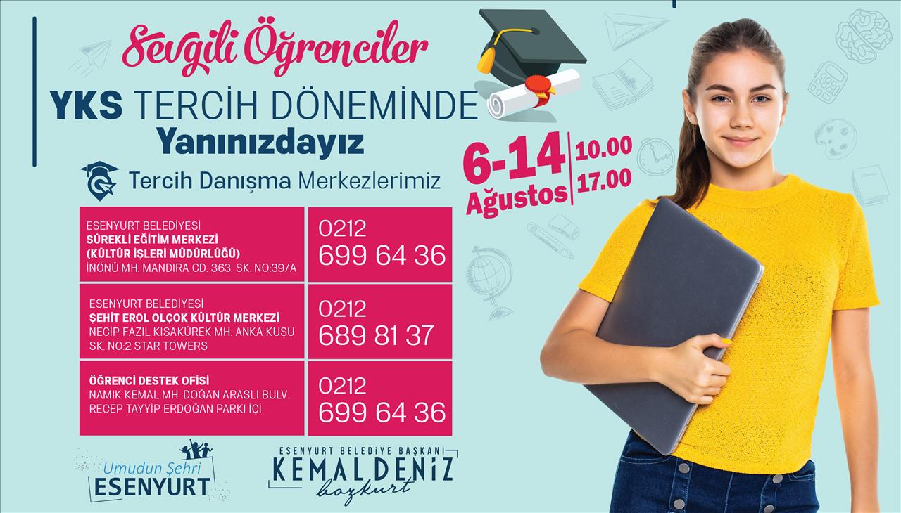 YKS Tercih Döneminde Yanınızdayız