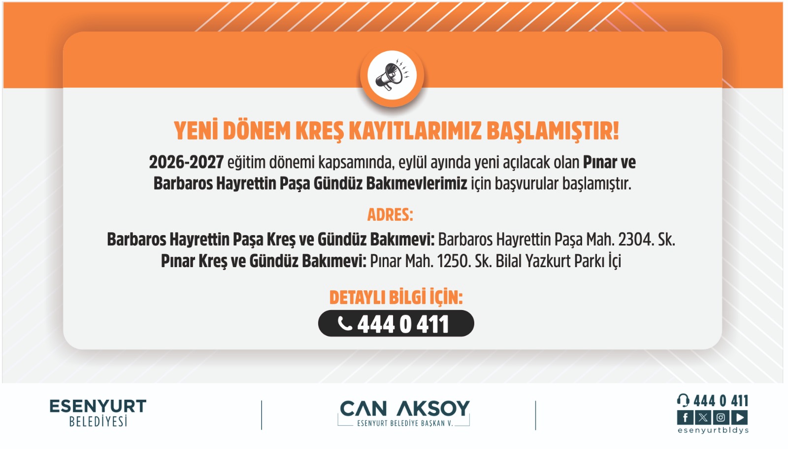 Yeni Dönem Kreş Kayıtlarımız Başlamıştır!