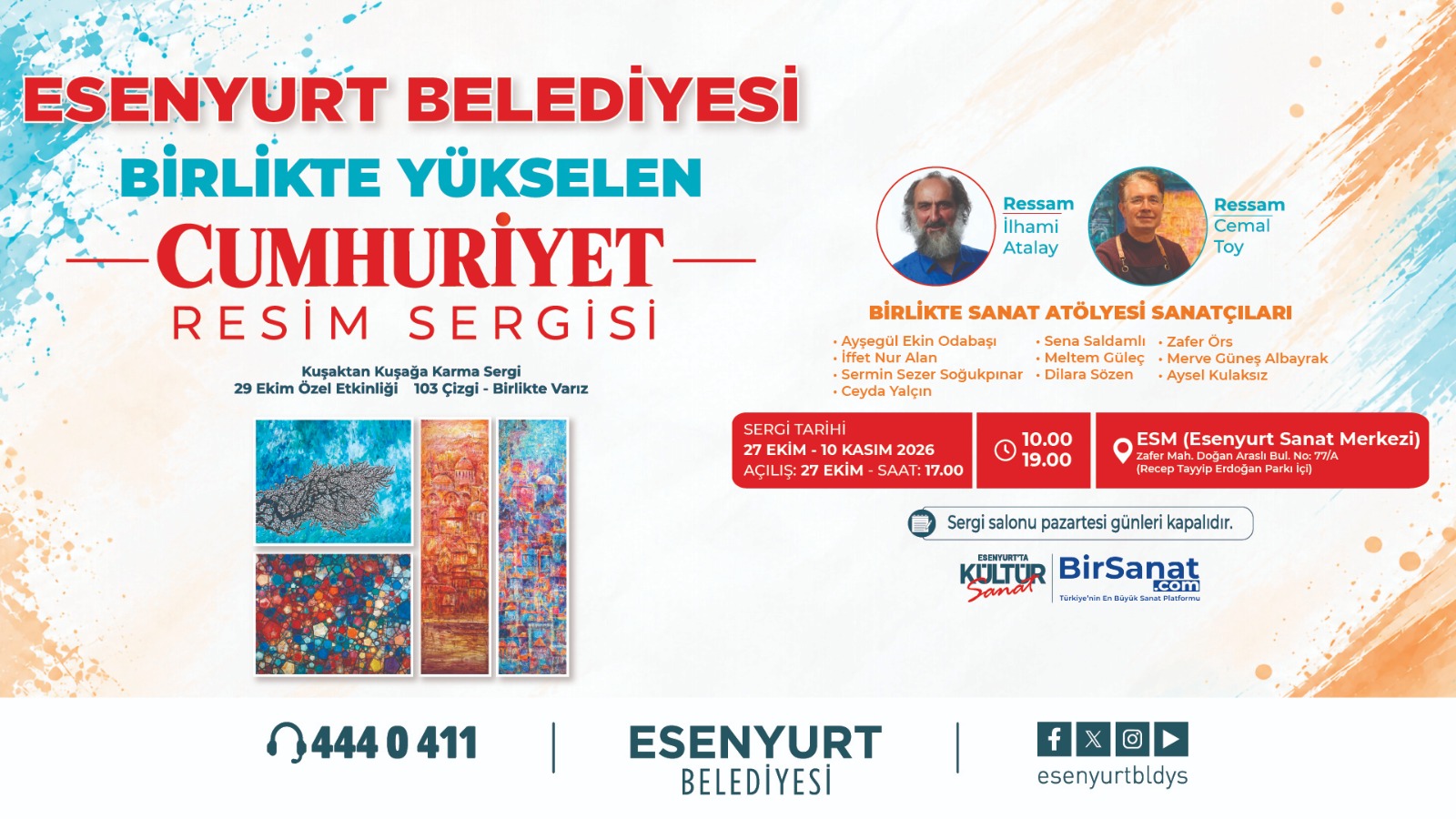 BİRLİKTE YÜKSELEN CUMHURİYET RESİM SERGİSİ