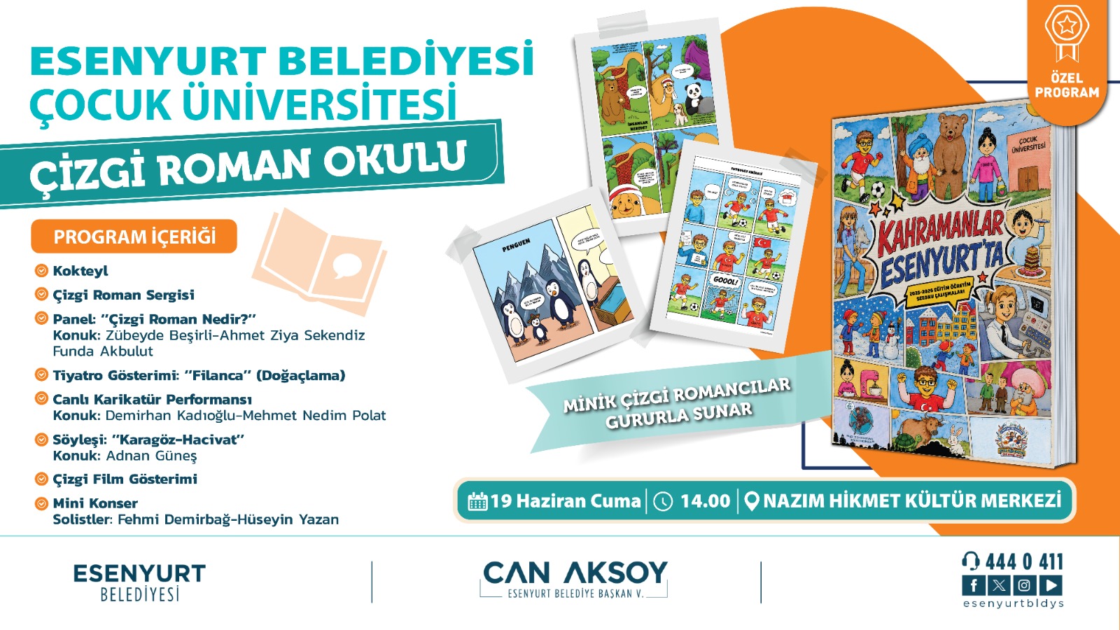 ÇOCUK ÜNİVERSİTESİ ÇİZGİ ROMAN OKULU
