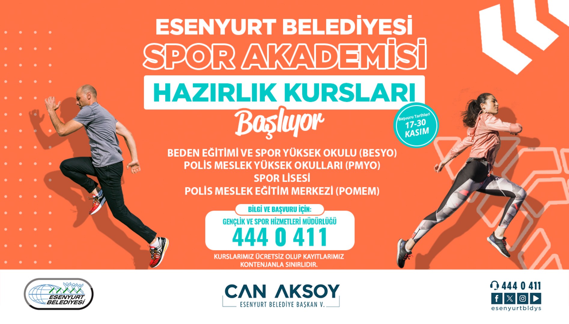 Spor Akademisi Hazırlık Kurs Kayıtları Başlıyor!