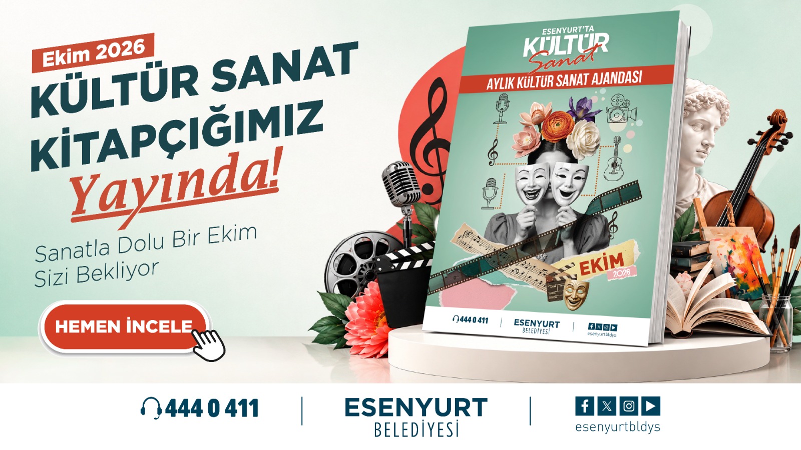 2026 Ekim Kültür Sanat Kitapçığımız Yayında!